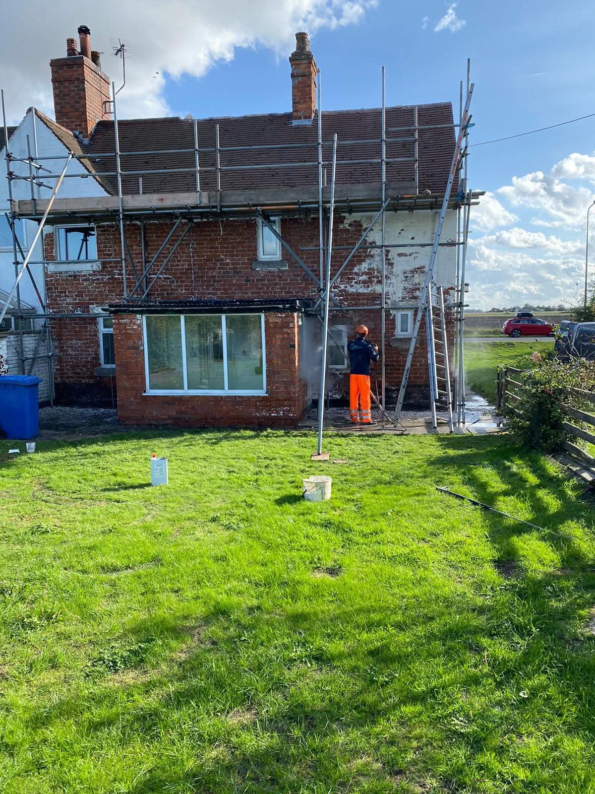 Clean gutters after professional service